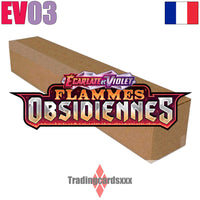
              Pokémon - Carton de 6 displays / Boite de 36 boosters EV03 : Flammes Obsidiennes
            