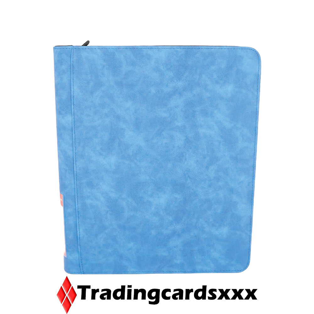 Phoenix Shield - Classeur 9-Pockets Elite Zipper Album 360 Toploader : Bleu