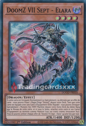 Yu-Gi-Oh! DoomZ VII Sept - Elara : SR DOOD-FR010