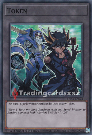 Yu-Gi-Oh! Token "Yusei & Junk Warrior" : SR DOOD / TKN5-EN034