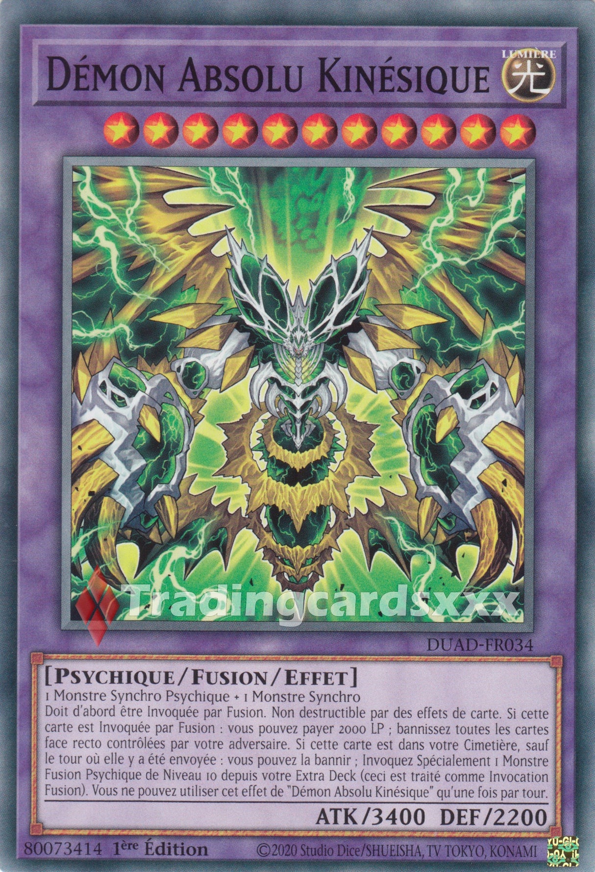 Yu-Gi-Oh! Démon Absolu Kinésique : C DUAD-FR034