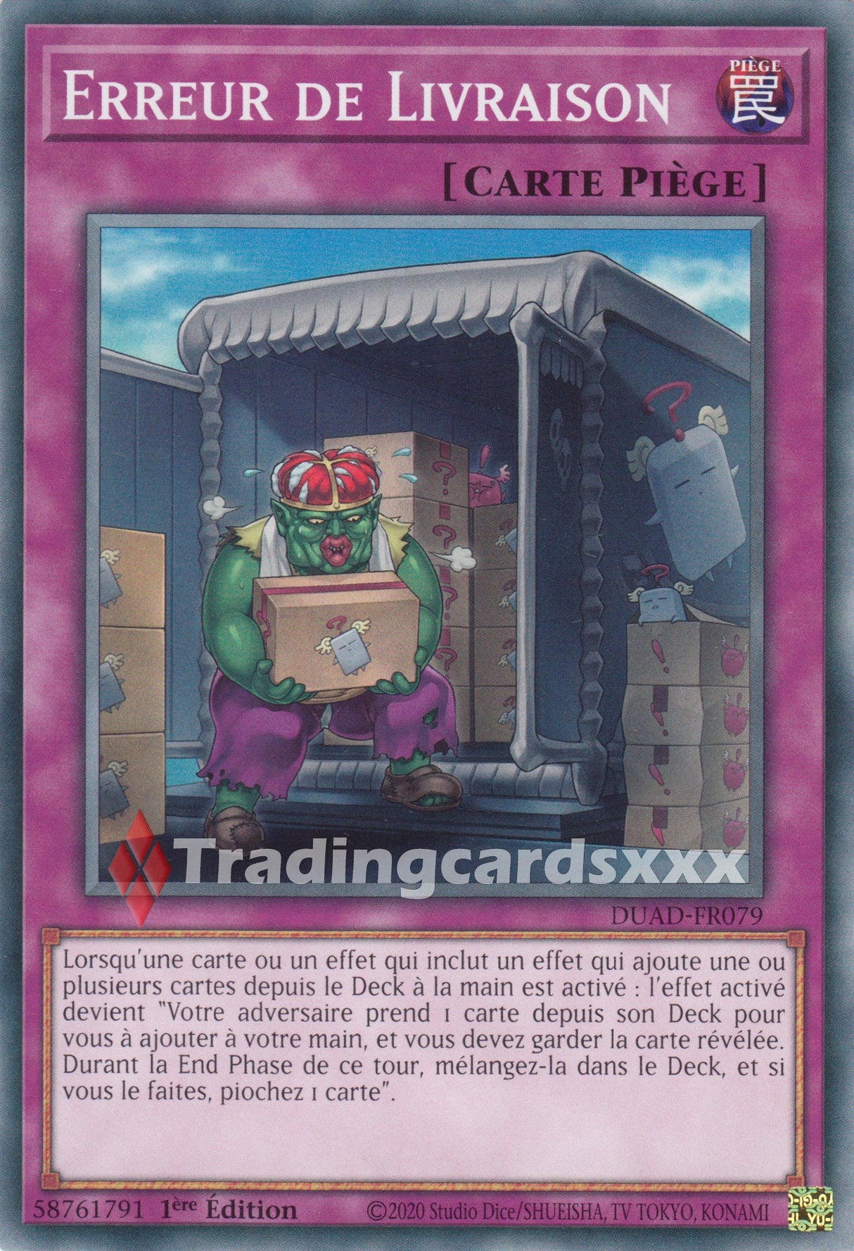 Yu-Gi-Oh! Erreur de Livraison : C DUAD-FR079