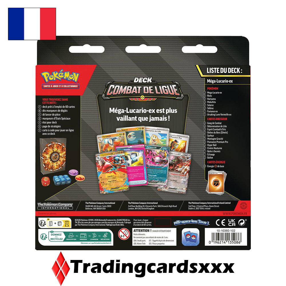 Pokémon - Deck Combat de Ligue Juin 2026 : Méga Lucario ex