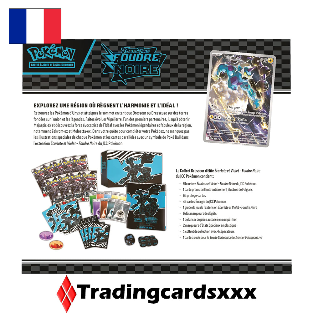 Pokémon - Coffret Dresseur d'Élite EV10.5 Foudre Noire : Zekrom