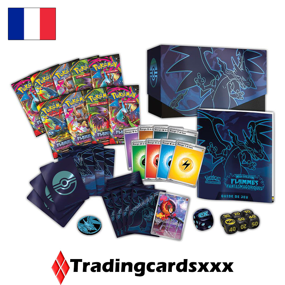 Pokémon - Coffret Dresseur d'Élite ME02 Flammes Fantasmagoriques : Méga-Dracaufeu X