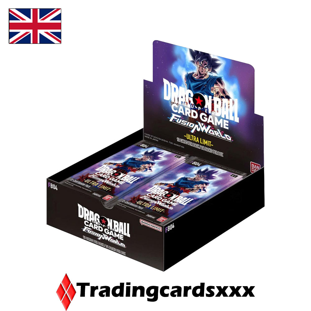 Dragon Ball Z Cards DRAGON BALL SUPER FUSION WORLD: ULTRA LIMIT FB04 Booster Box 24 Packs, Factory Sealed (2024) Sealed Product Dragon Ball Z Cards DRAGON BALL SUPER FUSION WORLD: ULTRA LIMIT FB04 Booster Box 24 Packs, Factory Sealed (2024) Sealed Product