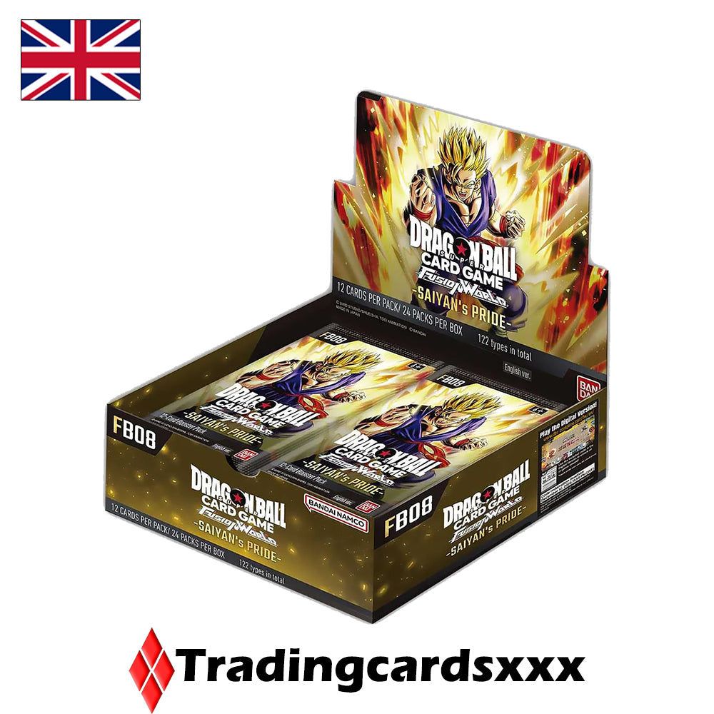Dragon Ball Super Fusion World - Display de 24 boosters FB08 : Saiyan's Pride - VERSION ANGLAISE