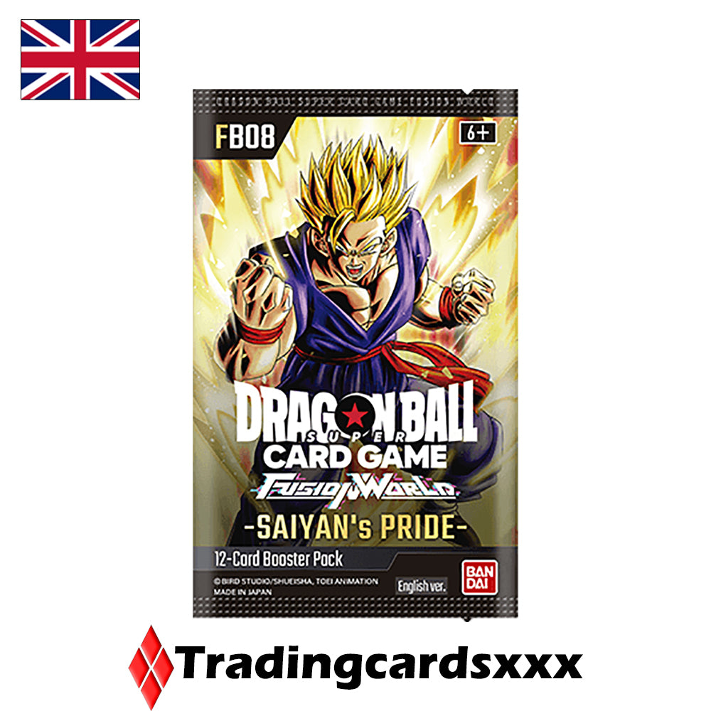 Dragon Ball Super Fusion World - Display de 24 boosters FB08 : Saiyan's Pride - VERSION ANGLAISE