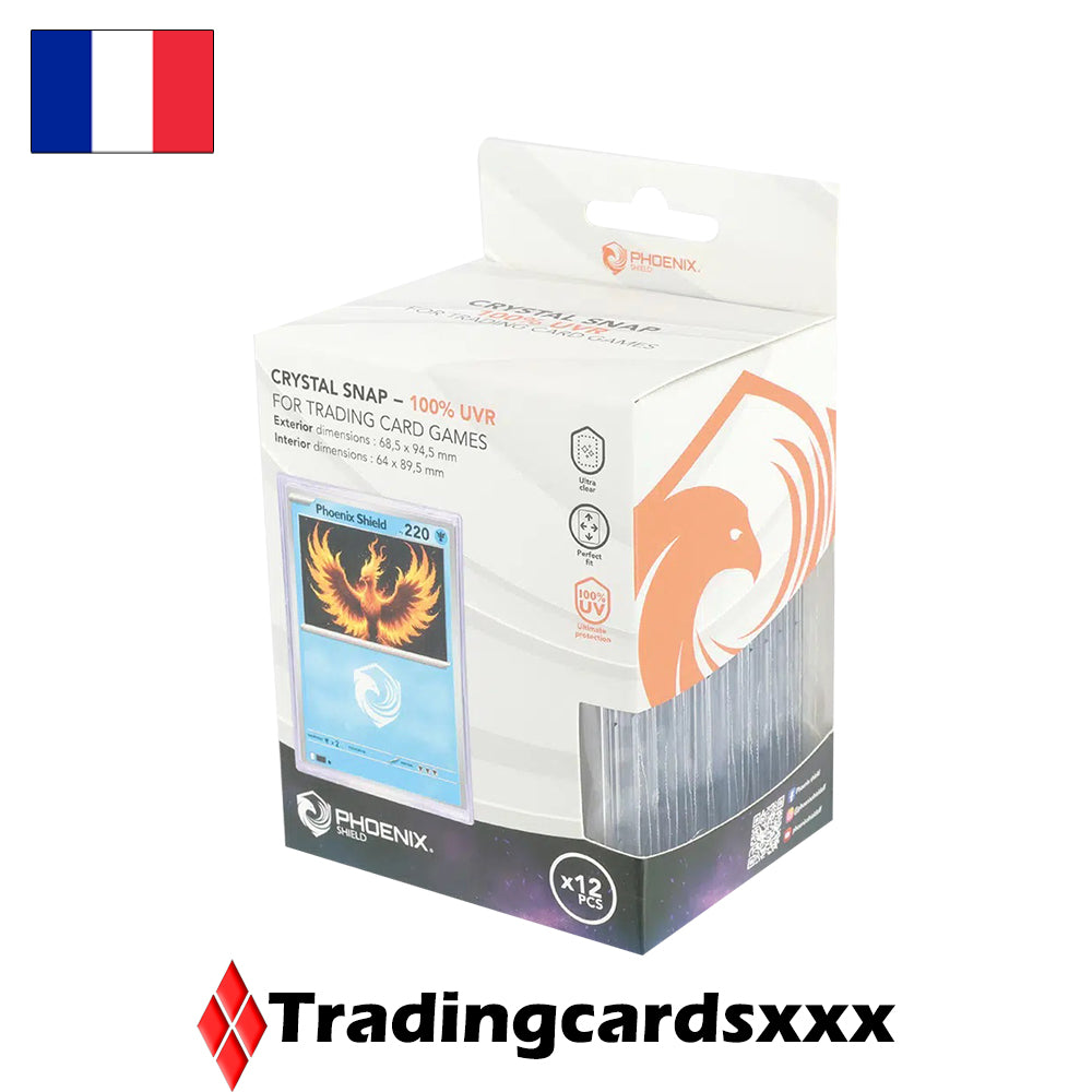 Phoenix Shield - Lot de 12 Protections en acrylique : Crystal SNAP - 100% UV