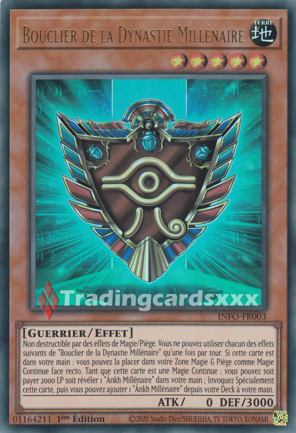 Yu-Gi-Oh! Bouclier de la Dynastie Millénaire : UR INFO-FR003