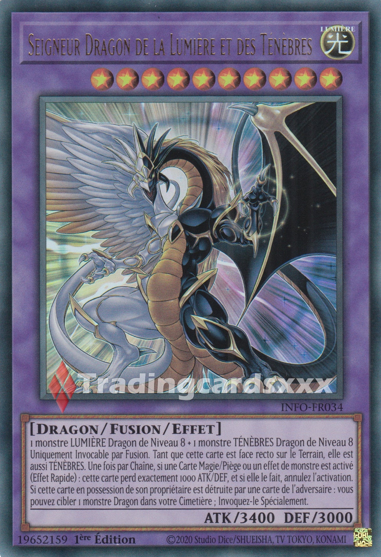 Yu-Gi-Oh! Seigneur Dragon de la Lumière et des Ténèbres : UR INFO-FR034