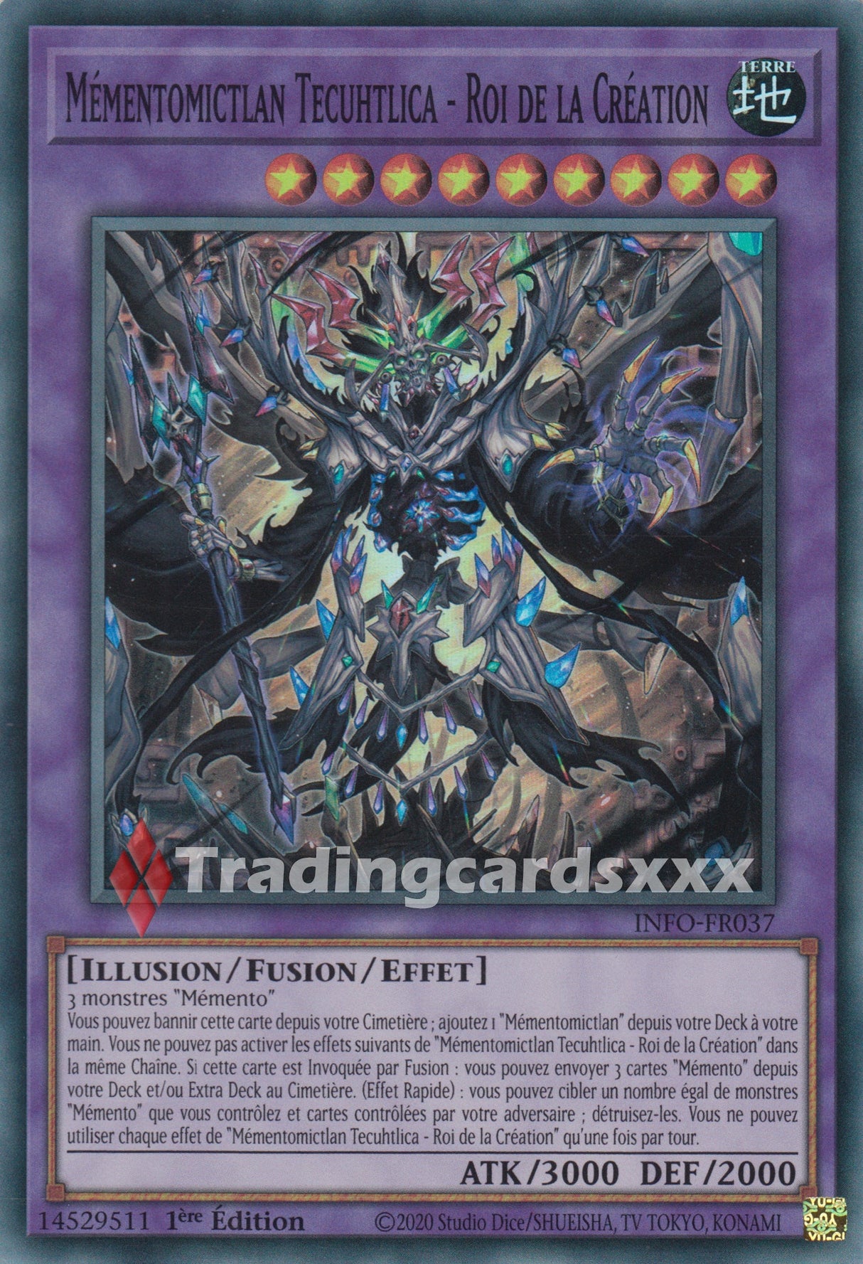 Yu-Gi-Oh! Mémentomictlan Tecuhtlica - Roi de la Création : SR INFO-FR037