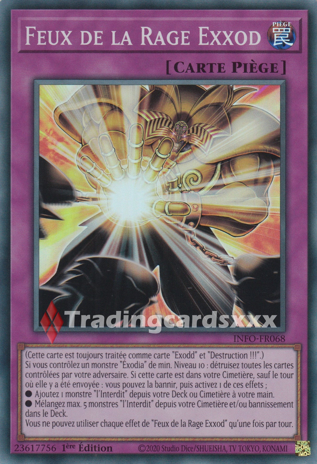 Yu-Gi-Oh! Feux de la Rage Exxod : SR INFO-FR068