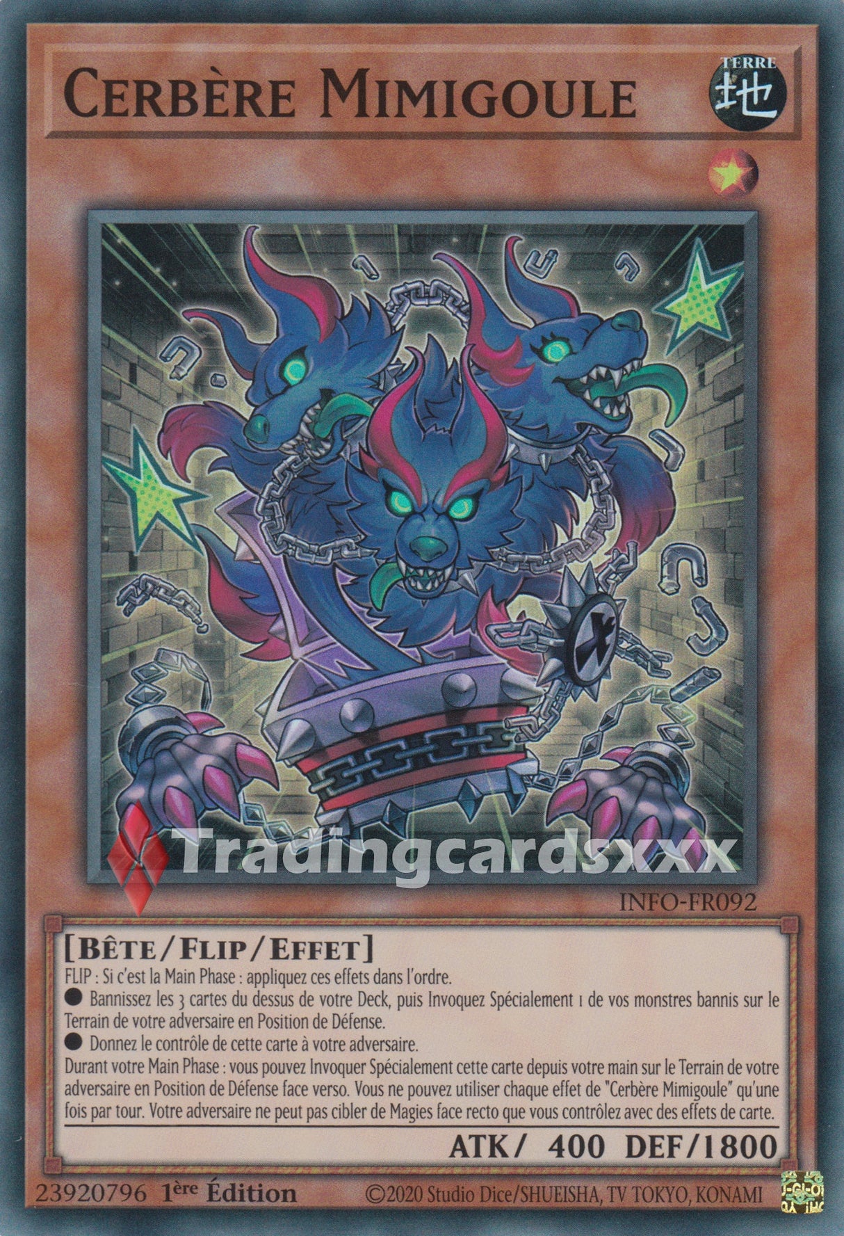 Yu-Gi-Oh! Cerbère Mimigoule : SR INFO-FR092