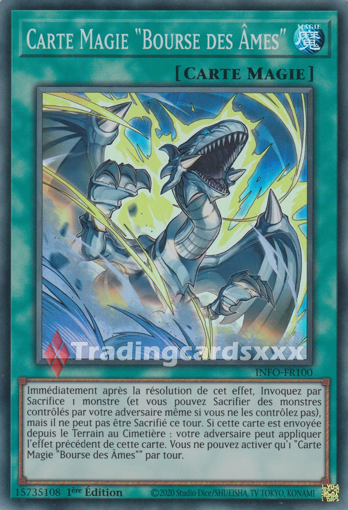 Yu-Gi-Oh! Carte Magie "Bourse des Âmes" : SR INFO-FR100