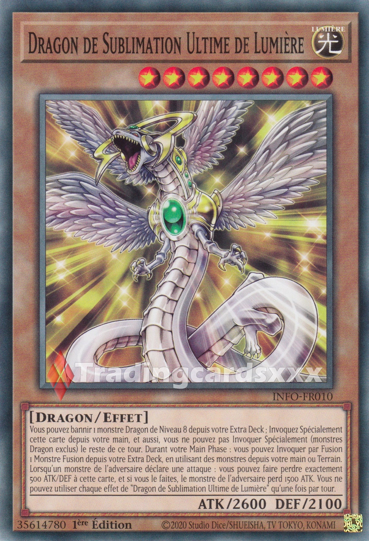 Yu-Gi-Oh! Dragon de Sublimation Ultime de Lumière : C INFO-FR010