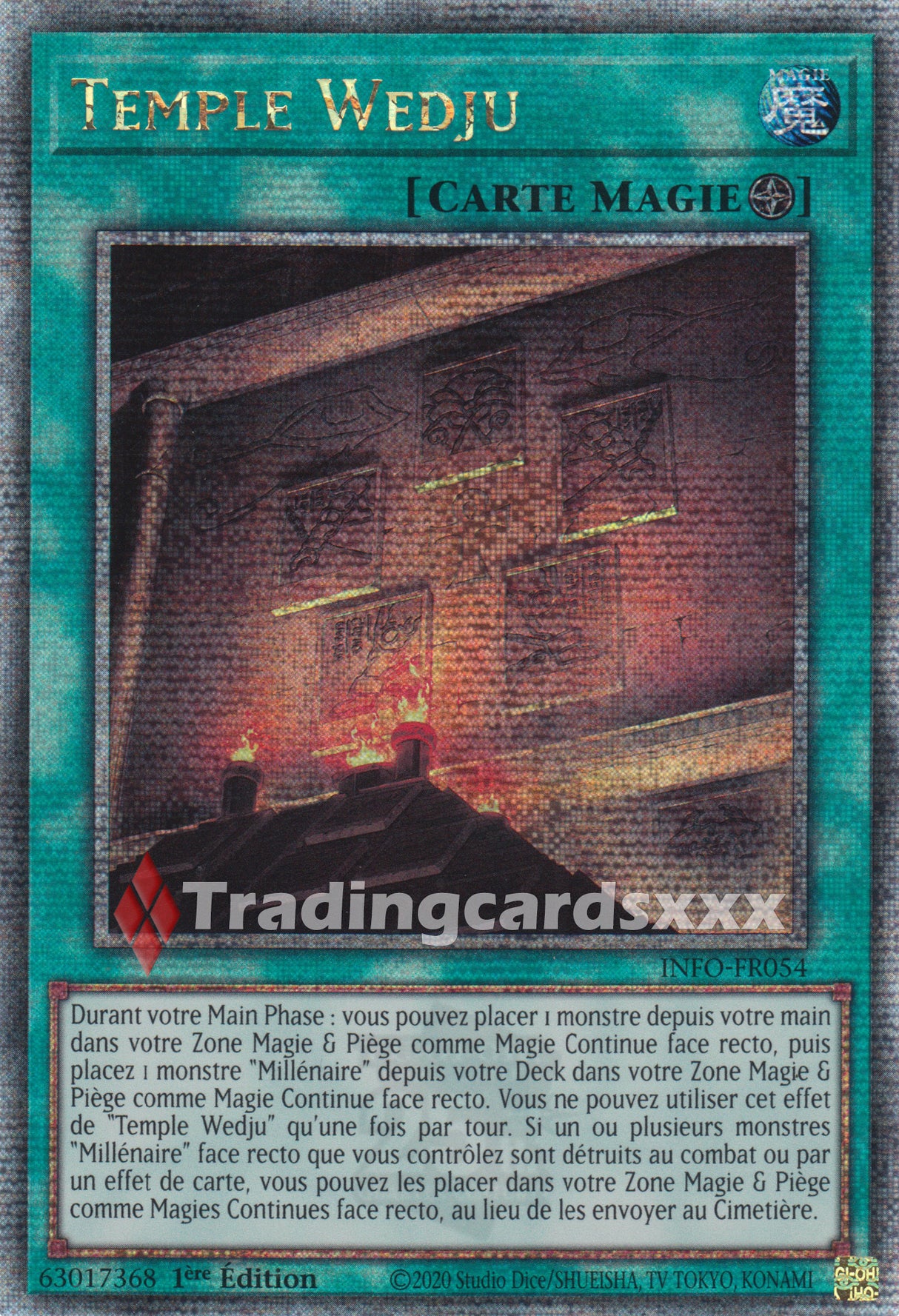 Yu-Gi-Oh! Temple Wedju : QCSE INFO-FR054