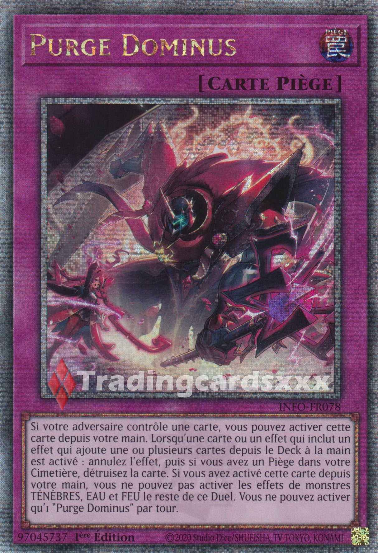 Yu-Gi-Oh! Purge Dominus : QCSE INFO-FR078