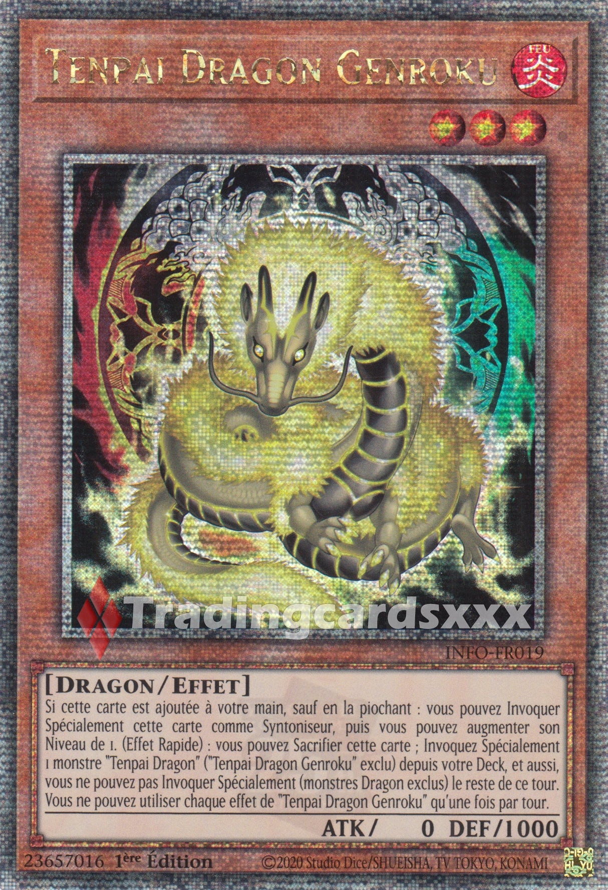 Yu-Gi-Oh! Tenpai Dragon Genroku : QCSE INFO-FR019