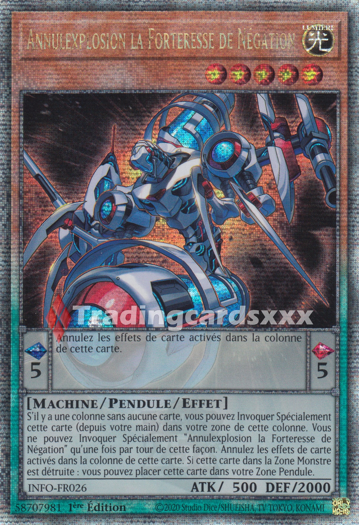 Yu-Gi-Oh! Annulexplosion la Forteresse de Négation : QCSE INFO-FR026