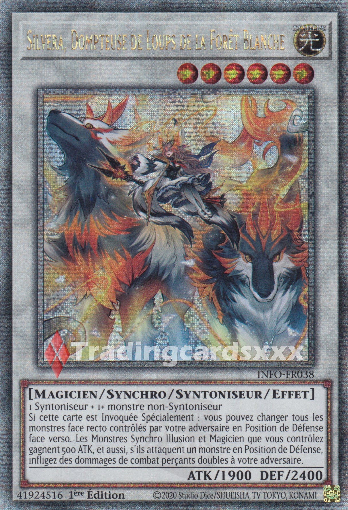 Yu-Gi-Oh! Silvera, Dompteuse de Loups de la Forêt Blanche : QCSE INFO-FR038