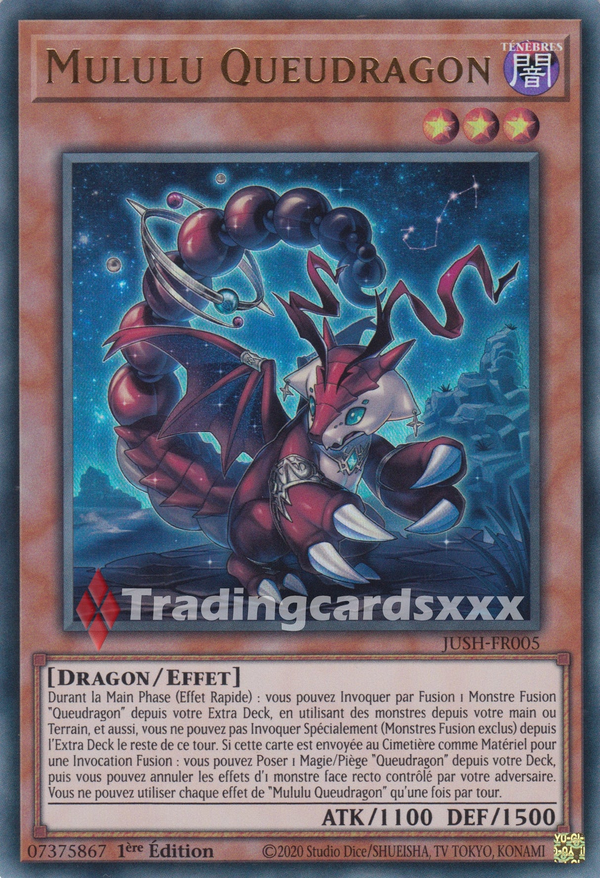Yu-Gi-Oh! Mululu Queudragon : UR JUSH-FR005