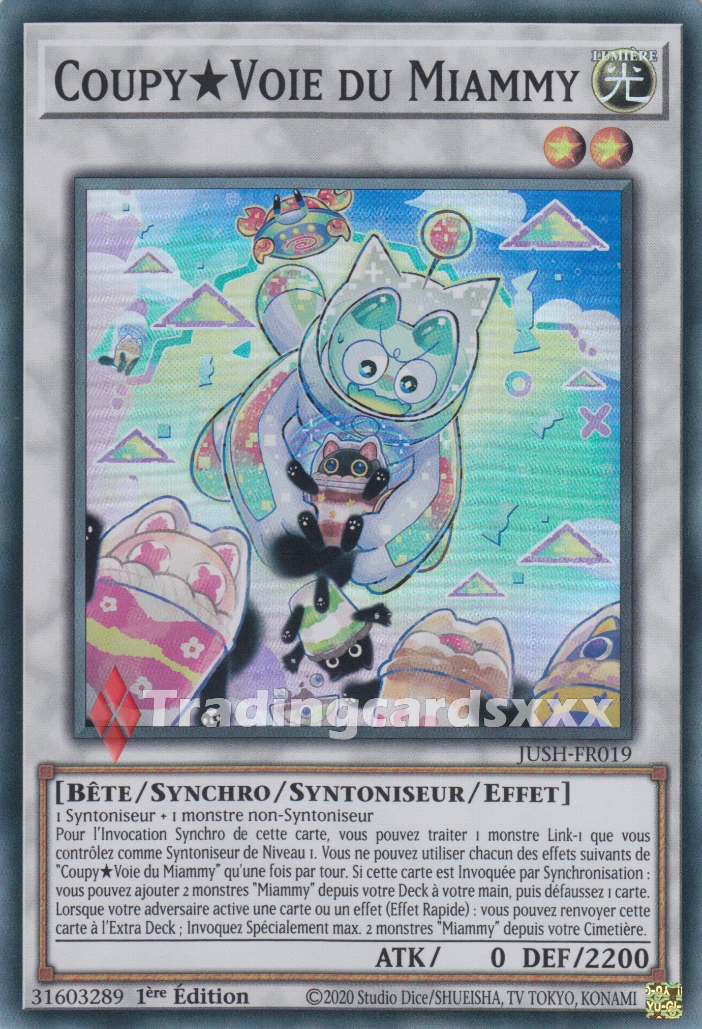 Yu-Gi-Oh! Coupy☆Voie du Miammy : SR JUSH-FR019 – Tradingcardsxxx