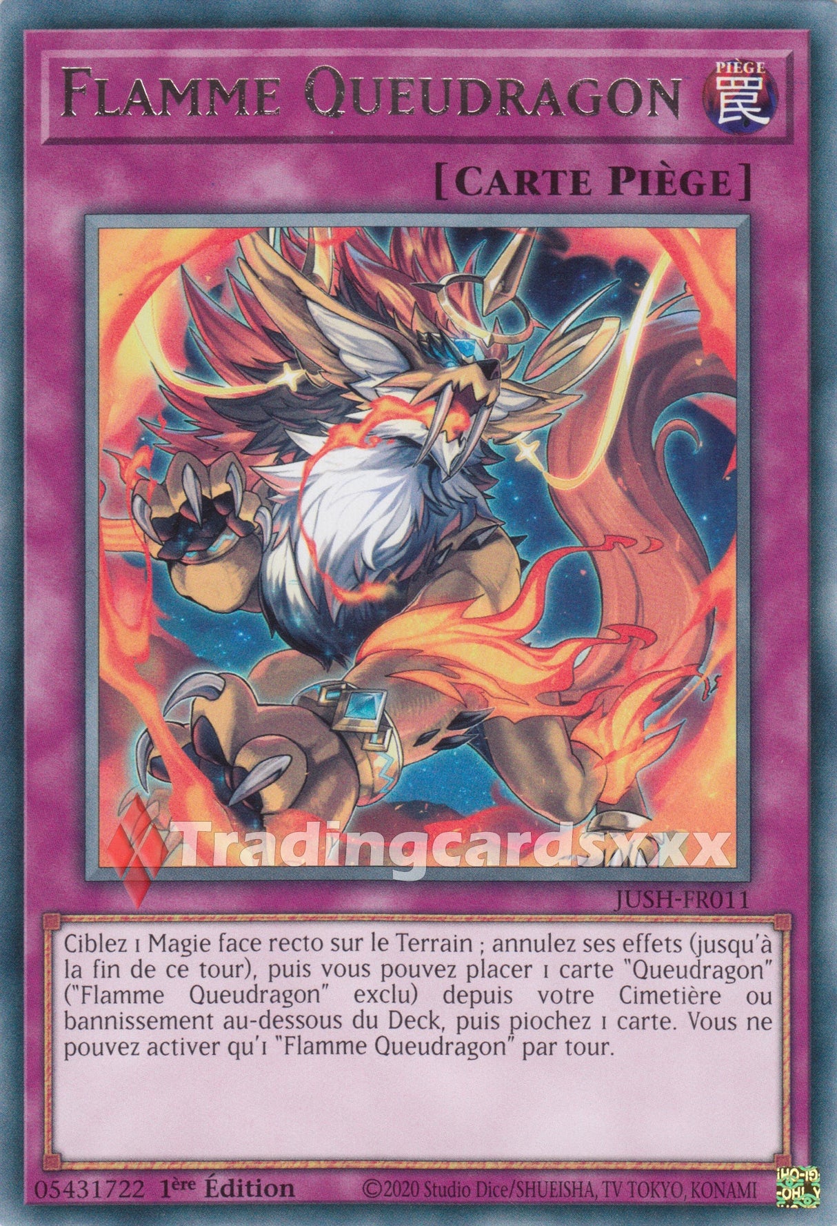 Yu-Gi-Oh! Flamme Queudragon : R JUSH-FR011