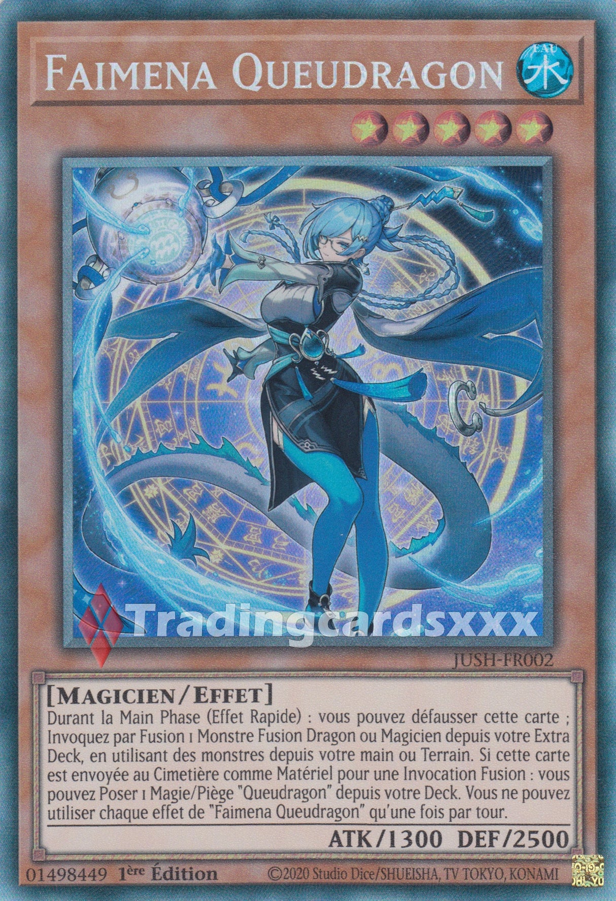 Yu-Gi-Oh! Faimena Queudragon : CR JUSH-FR002