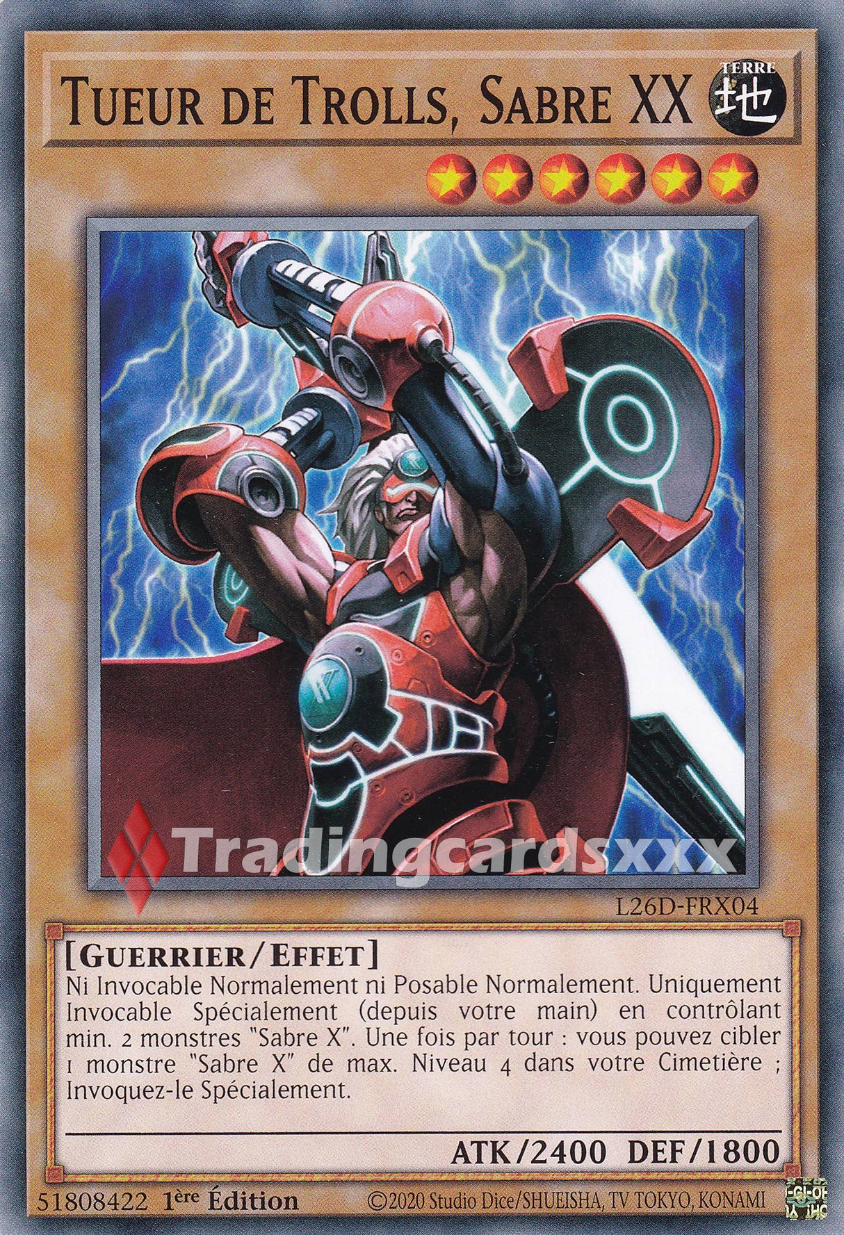 Yu-Gi-Oh! Tueur de Trolls, Sabre XX : C L26D-FRX04