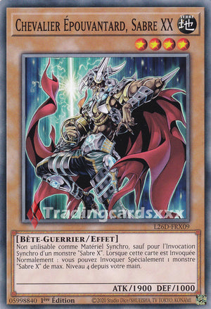 Yu-Gi-Oh! Chevalier Épouvantard, Sabre XX : C L26D-FRX09