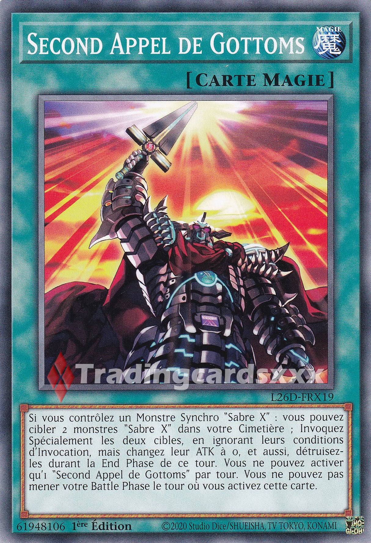 Yu-Gi-Oh! Second Appel de Gottoms : C L26D-FRX19