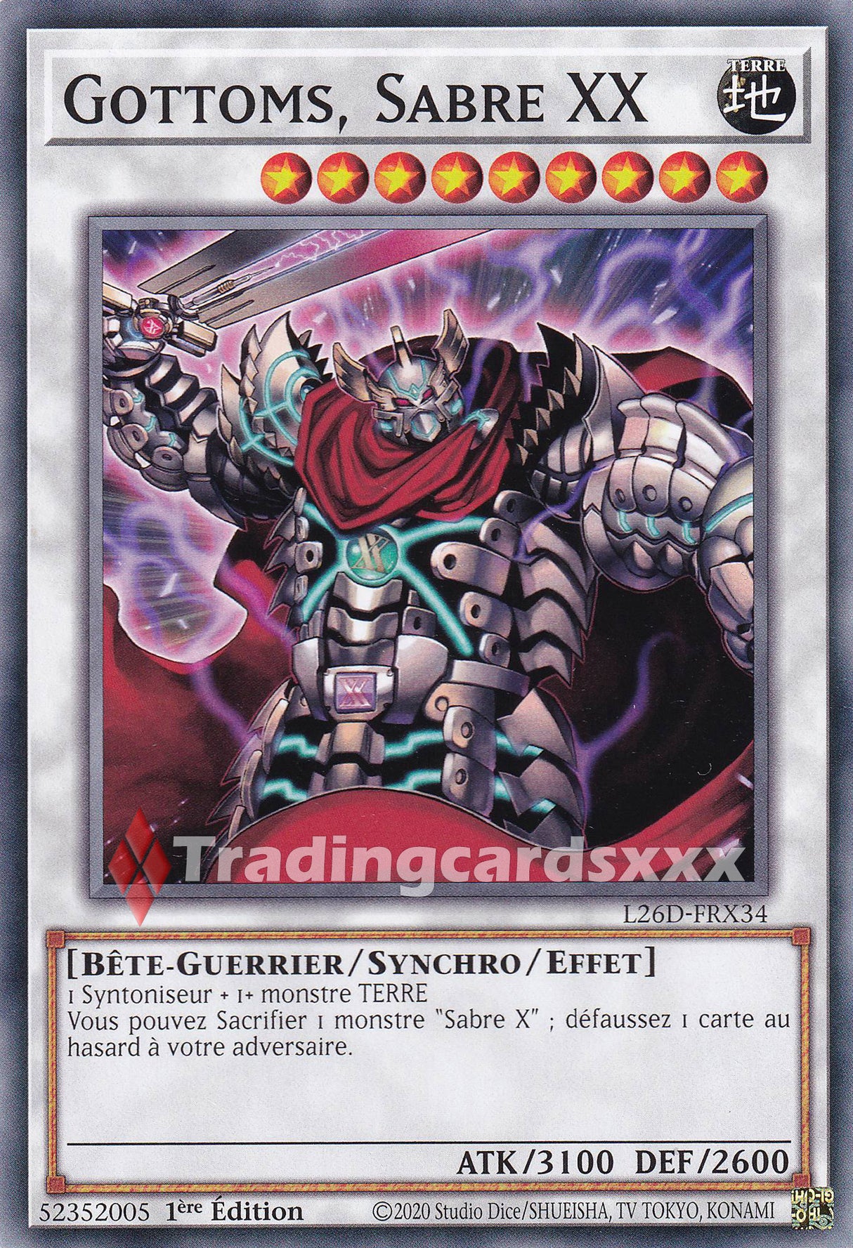 Yu-Gi-Oh! Gottoms, Sabre XX : C L26D-FRX34