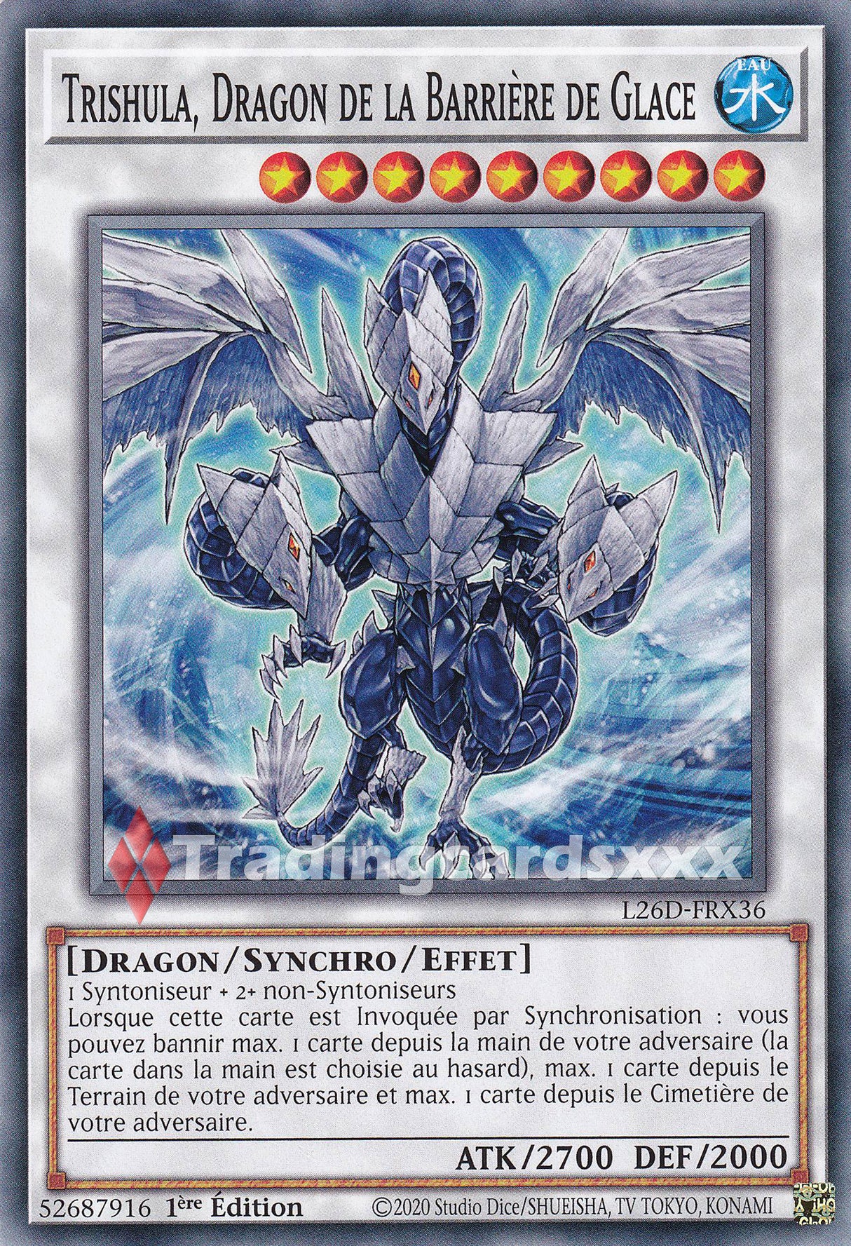 Yu-Gi-Oh! Trishula, Dragon de la Barrière de Glace : C L26D-FRX36