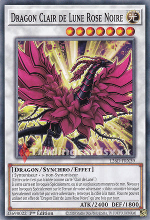 Yu-Gi-Oh! Dragon Clair de Lune Rose Noire : C L26D-FRX39