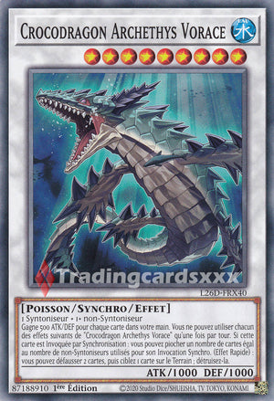 Yu-Gi-Oh! Crocodragon Archethys Vorace : C L26D-FRX40