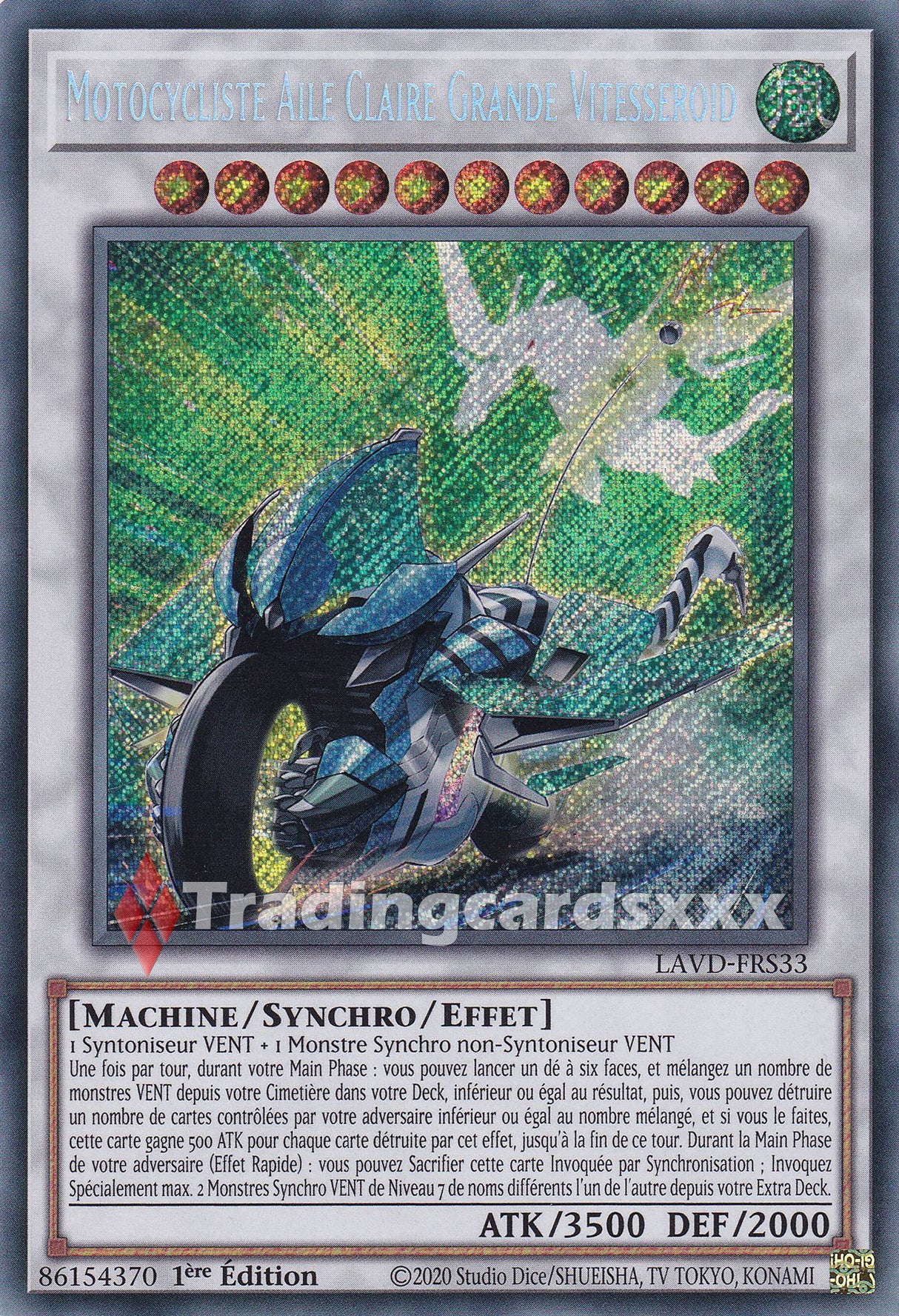 Yu-Gi-Oh! Motocycliste Aile Claire Grande Vitesseroid : SE LAVD-FRS33