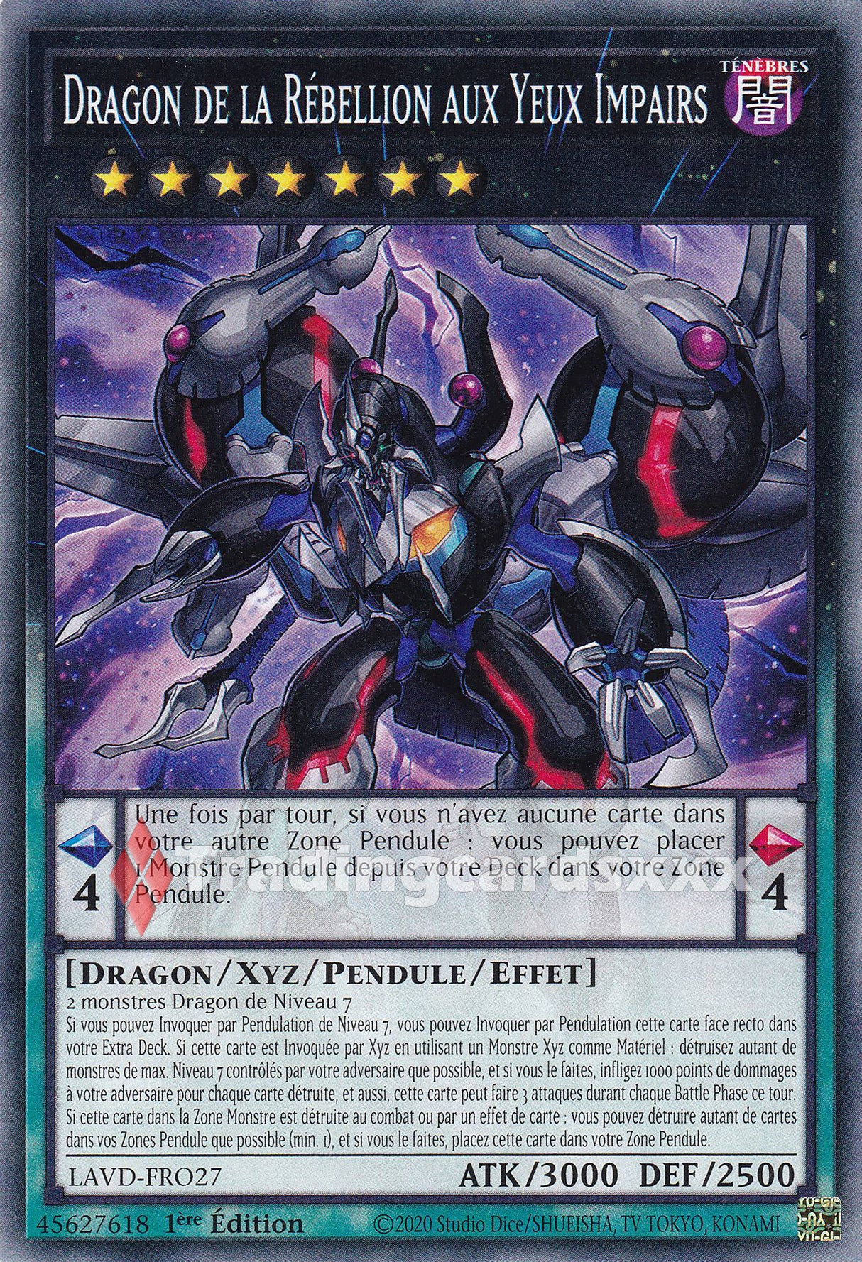 Yu-Gi-Oh! Dragon de la Rébellion aux Yeux Impairs : C LAVD-FRO27