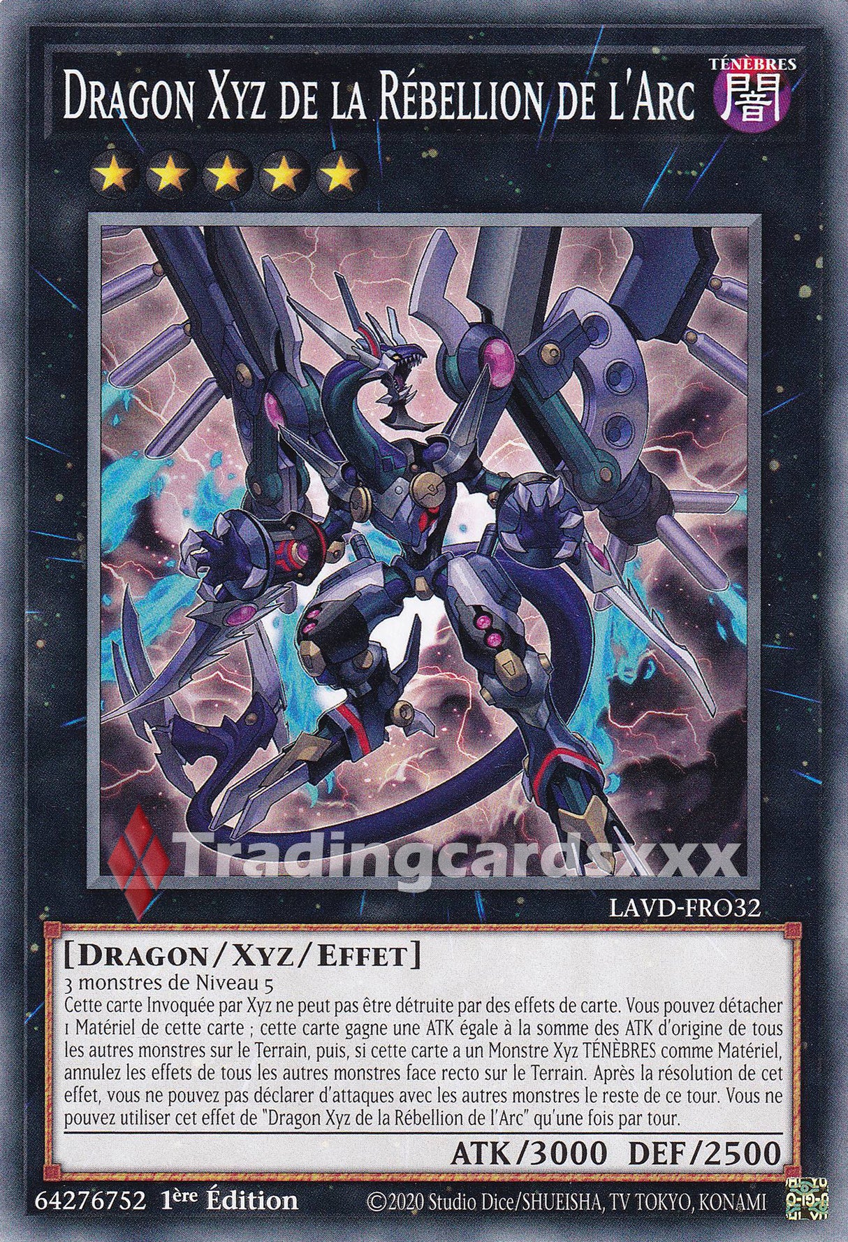 Yu-Gi-Oh! Dragon Xyz de la Rébellion de l'Arc : C LAVD-FRO32
