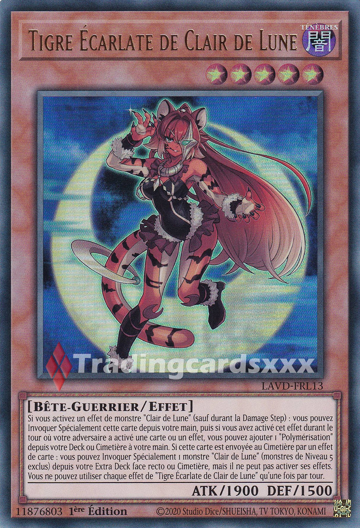 Yu-Gi-Oh! Tigre Écarlate de Clair de Lune : UR LAVD-FRL13
