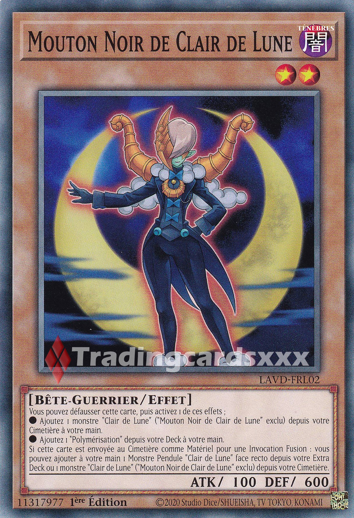Yu-Gi-Oh! Mouton Noir de Clair de Lune : C LAVD-FRL02