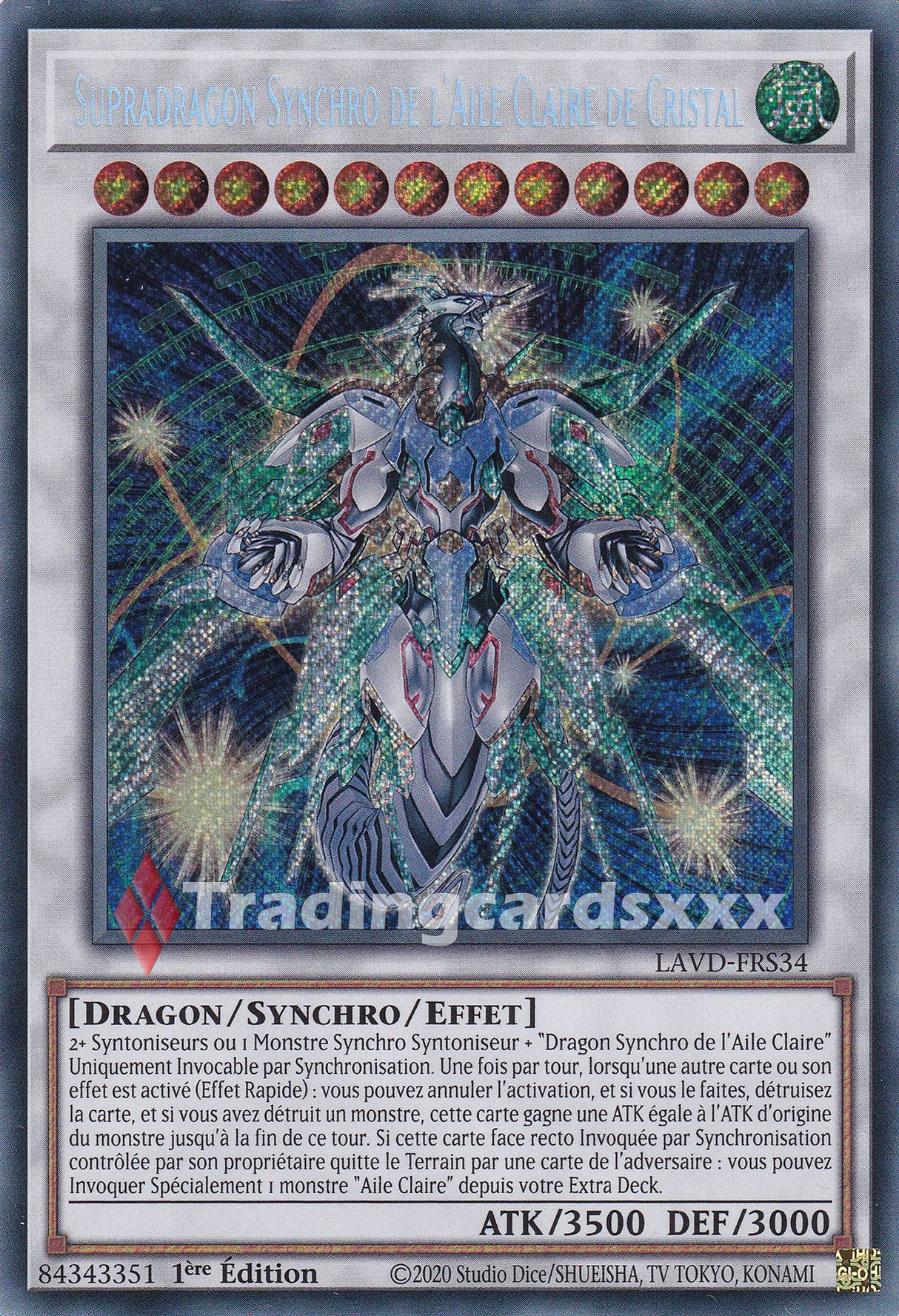 Yu-Gi-Oh! Supradragon Synchro de l'Aile Claire de Cristal : SE LAVD-FRS34