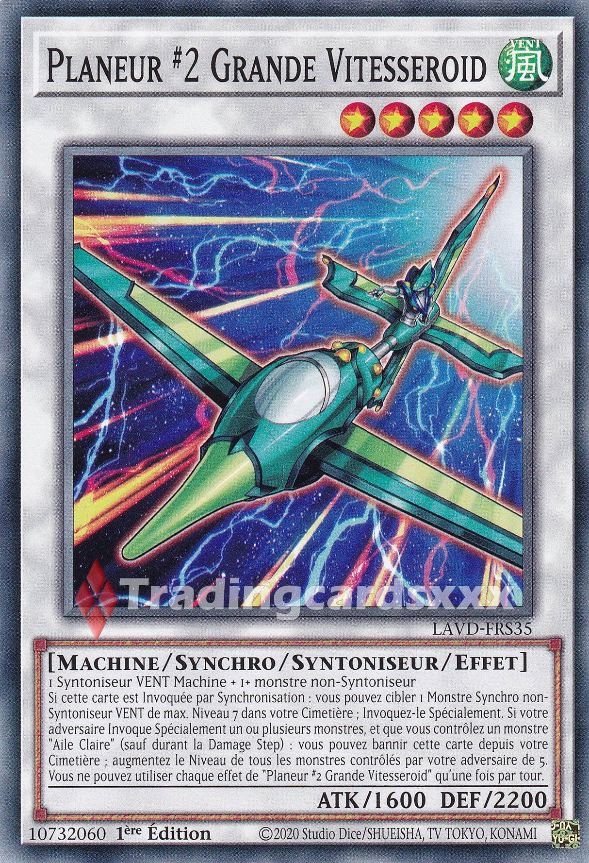 Yu-Gi-Oh! Planeur #2 Grande Vitesseroid : C LAVD-FRS35