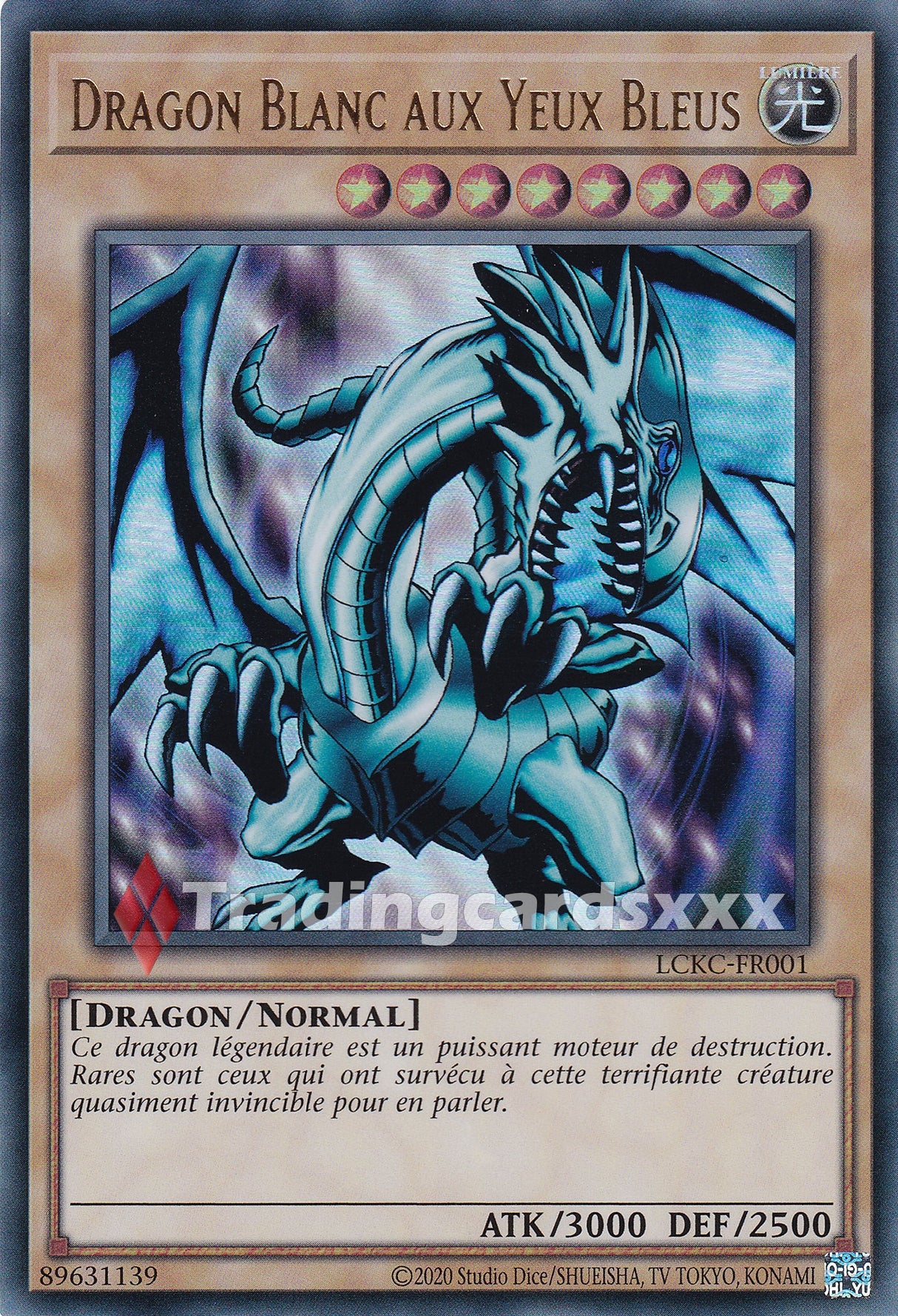 Yu-Gi-Oh! Dragon Blanc aux Yeux Bleus - V.1 : UR LCKC-FR001