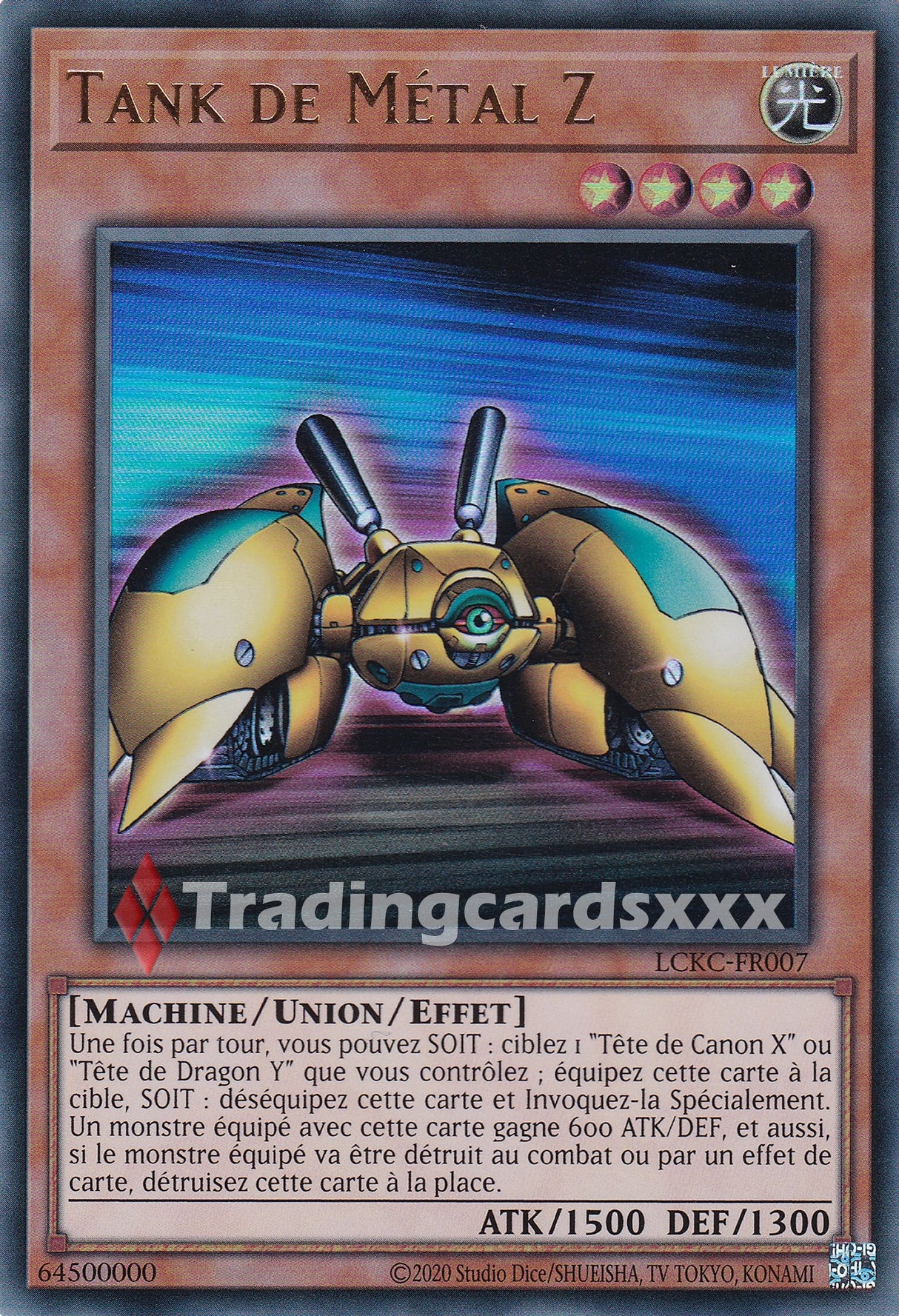 Yu-Gi-Oh! Tank de Métal Z : UR LCKC-FR007