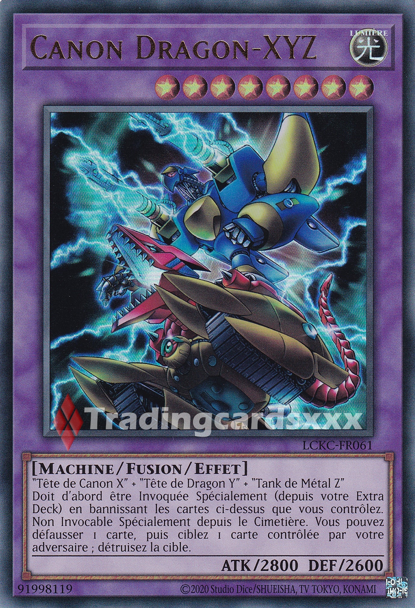 Yu-Gi-Oh! Canon Dragon-XYZ : UR LCKC-FR061 – Tradingcardsxxx