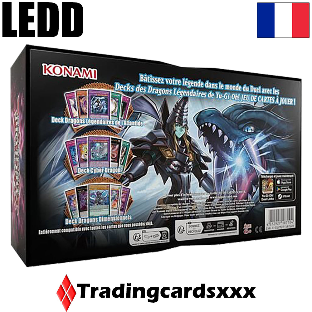 Yu-Gi-Oh! Coffret Decks du Dragon Légendaire : Magicien Sombre, Timée et Yugi