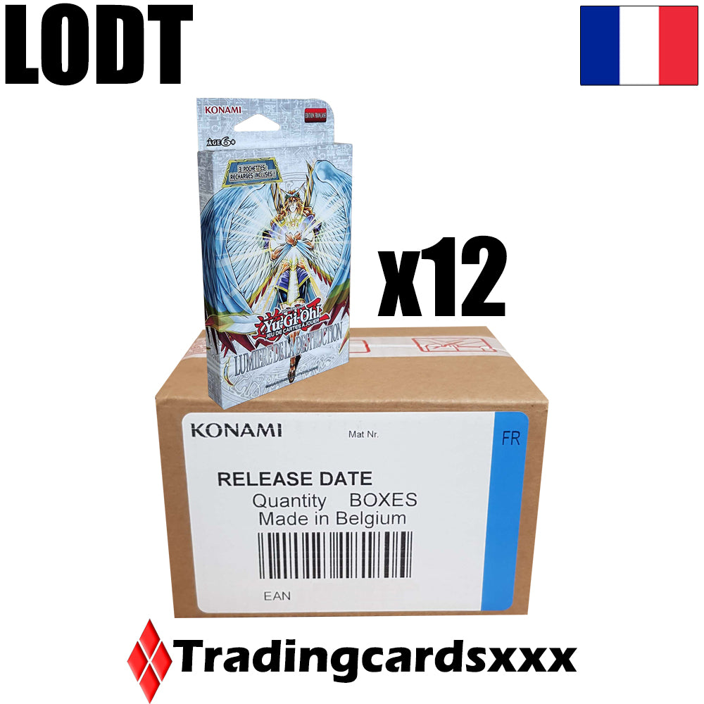 Yu-Gi-Oh! Carton de 12 packs de 3 boosters : Lumière de la Destruction