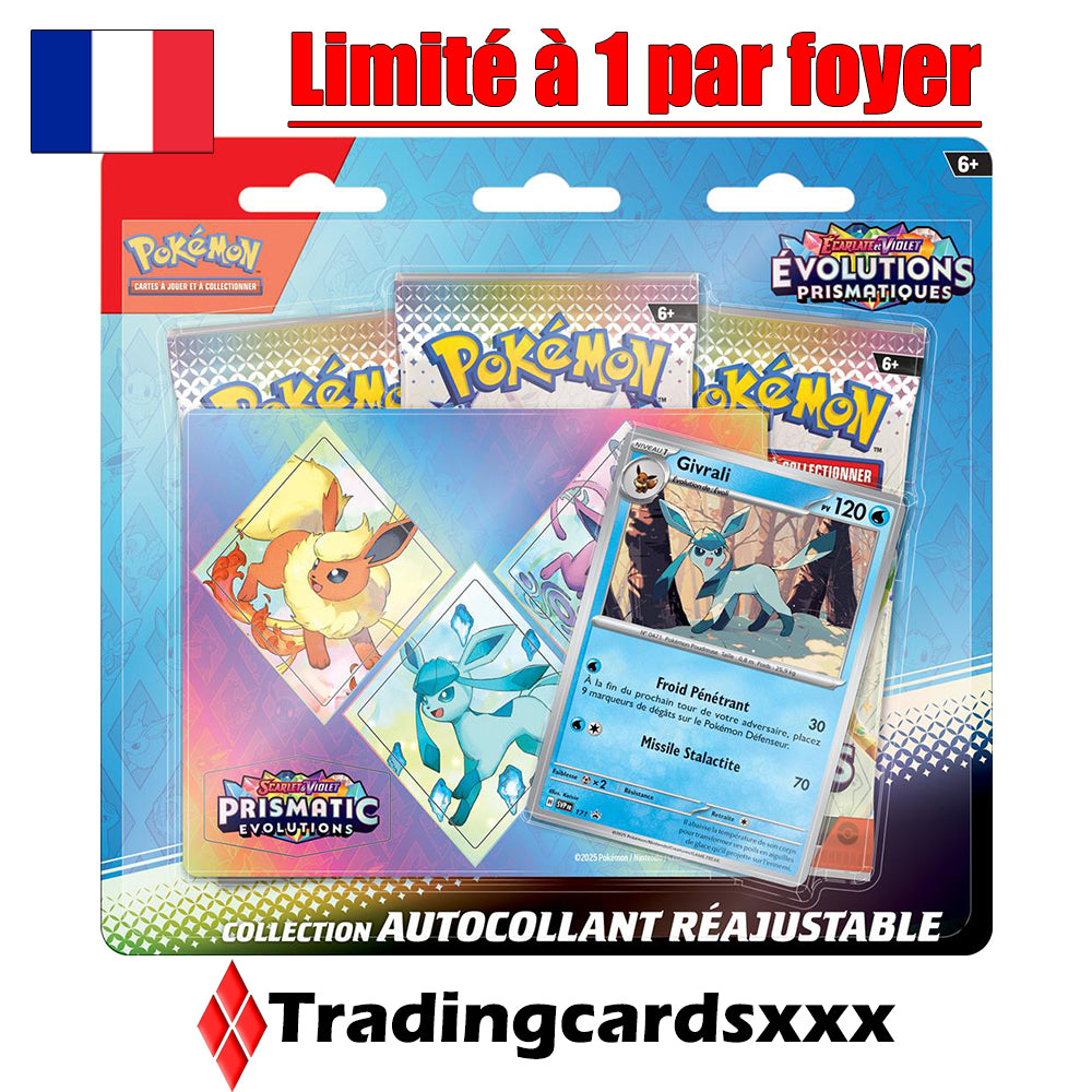 [Limite 1] Pokémon - Collection Autocollant Réajustable EV08.5 Évolutions Prismatiques : Givrali