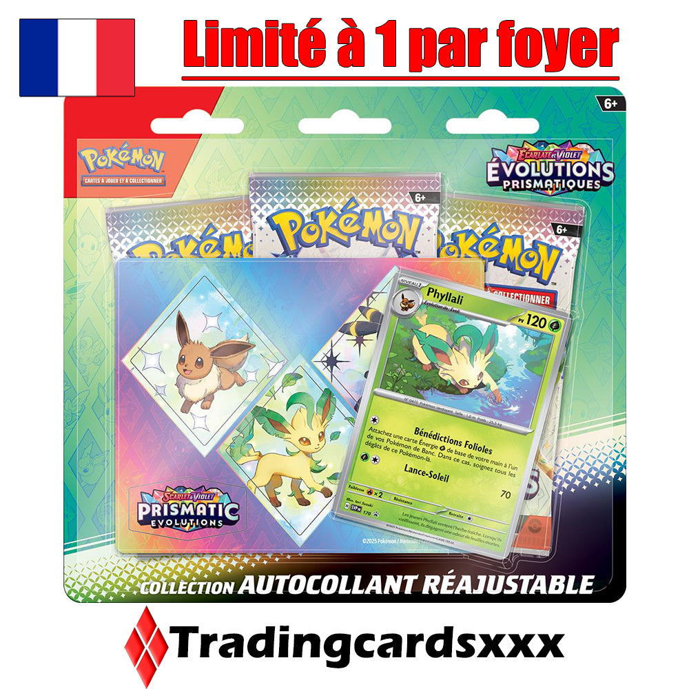 [Limite 1] Pokémon - Collection Autocollant Réajustable EV08.5 Évolutions Prismatiques : Phyllali